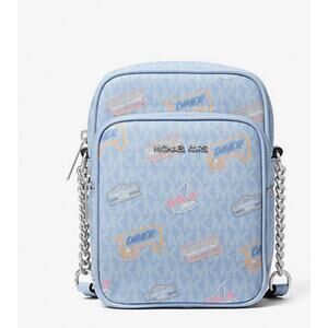 MICHAEL KORS  Jet Set Medium Printed Signature Logo Crossbody Bag
